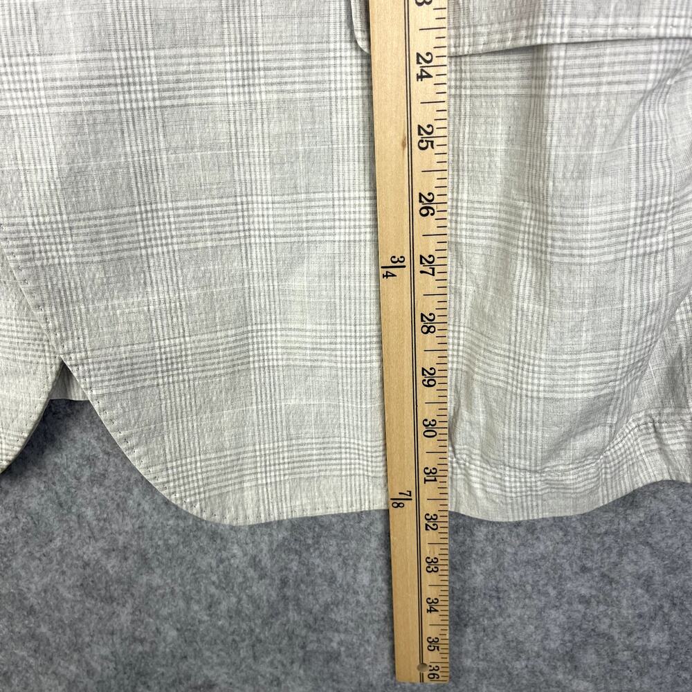 Kroon Seersucker Blazer Mens 48R Gray Glen Check Cotton Linen Unstructured - Picture 9 of 16